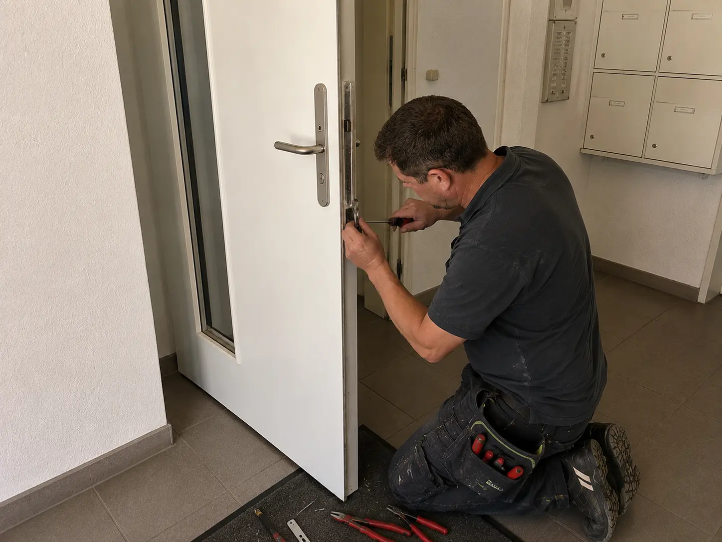 DIORA Hausmeisterservice bei einer Türreparatur in Hörstel-Riesenbeck