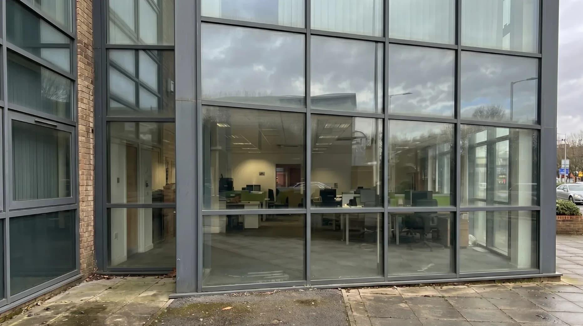 Fenster nach der professionellen Glasreinigung